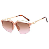 METAL BUTTERFLY WING SUNGLASSES FOR WOMEN_CWASG1167