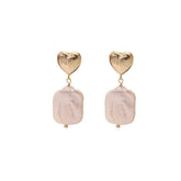 Womens High-End Natural Pearl Earrings