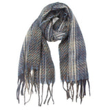 MIXED PLAID FRINGE SCARF UNISEX WINTER SHAWL_CWASC1282