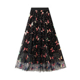 SEQUIN BUTTERFLY TULLE MIDI SKIRT_CWBMS0336