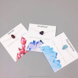 NATURAL CRYSTAL PENDANT NECKLACE WITH CARD_CWAJE1052