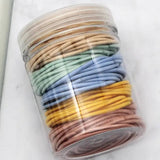 100PCS MULTI COLORED ELASTICS HAIR TIES SCRUNCHIES_CWAHA0136