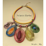 BOHEMIAN CRYSTAL PENDANT EARRINGS NECKLACE SET_CWMM4742