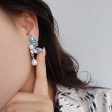 SUPER FAIRY CRYSTAL BUTTERFLY EARRINGS_CWAJE2183