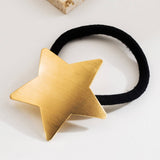 MATTE STAR ELASTIC HAIR TIE FOR CHIC LOW PONYTAIL_CWAHA6246