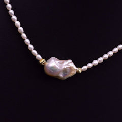 HIGH END FASHION HANDMADE PEARL NECKLACE SET_CWAJE3906