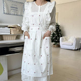 EMBROIDERED EXQUISITE TULIP APRON LOLITA APRON_CWMM5819