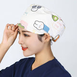 NURSE CAP OPERATING ROOM ADJUSTABLE ROUND CAP_CWAH3336