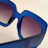 SIMPLE SQUARE FRAME COLOR BLOCK SUNGLASSES WOMEN_CWASG0258