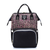 MULTIFUNCTIONAL LEOPARD PRINT MOTHER AND BABY BAG_CWAB2222