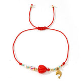 BOHEMIAN COLORFUL HEART STAINLESS STEEL BRACELET_CWMM3879