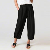 Stretch Elastic High Waist Casual Straight Pants
