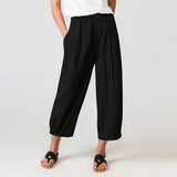 Stretch Elastic High Waist Casual Straight Pants