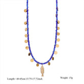 NATURAL STONE NECKLACE WITH FISH PENDANT_CWMM8802