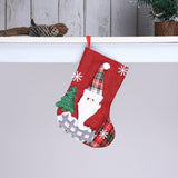 DECORATIVE BURLAP MEDIUM CHRISTMAS STOCKING_CWMS1430