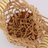 NEW SOLID COLOR HANDMADE COTTON WOVEN BAG_CWAB4683