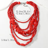 BOHEMIAN RICE BEADS COLORFUL ETHNIC NECKLACE_CWMM4389