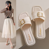 ADJUSTABLE BUCKLED SANDALS SLIPPERS_CWSHS0674