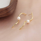 Light Luxury Freshwater Baroque Pearl Earrings
