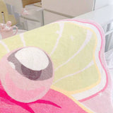 CUTE CREAMY DOPAMINE RUG BEDROOM FLOOR MAT_CWMM7516