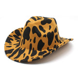 THICKENED FABRIC DOUBLE SIDED COW PATTERN DENIM HAT_CWAH2535