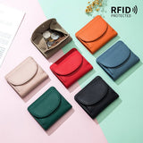 MINI SIMPLE FOLDING ULTRA THIN LEATHER WALLET_CWAB3710