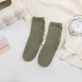 Winter Warm Mid-Tube Socks Solid Color Socks_Cwms0970