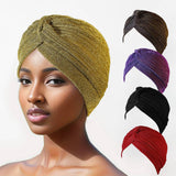 CLASSIC GOLD SHINY POLYESTER HEADBAND_CWASC2448