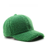 Vintage Fleece Baseball Cap Warm Winter Hat_Cwah04794