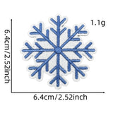 Winter Blue Christmas Graffiti Embroidered Patch_Cwmm4028