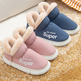 Winter Slippers Warm Waterproof Home House Shoes