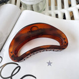 Cwaha1518_Simple Semi Circular Arc Large Hair Claw Clip