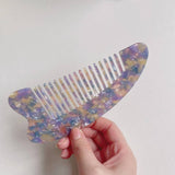 FASHIONABLE HEART LARGE FINE TOOTH HAIR COMB_CWMM1094