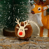 Wool Felt Cartoon Deer Pendant Christmas Decoration_Cwmm2926
