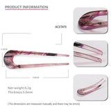 ACETATE SHEET 5MM THICK PLATE U SHAPE HAIRPIN_CWAHA4223