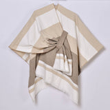 SIMPLE AND LONG WARM TASSEL SIDE STRAP SHAWL_CWASC0941