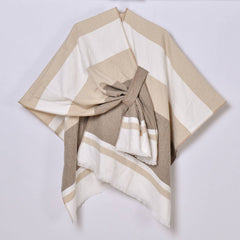 SIMPLE AND LONG WARM TASSEL SIDE STRAP SHAWL_CWASC0941