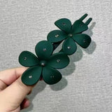 FLORAL HAIR CLIP OVERSIZED DUCKBILL HAIRPIN FOR UPDOS