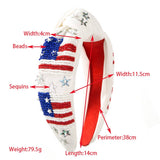 INDEPENDENCE DAY ALPHABET DIAMOND HEADBAND_CWAHA1258