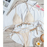 BIKINI WITH RHINESTONE PENDANT SEXY SWIMSUIT_CWMW0688