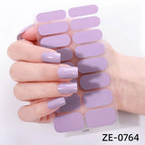 Solid Nail Film Stickers 16Pcs Set_Cwmm11205
