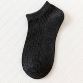 SOLID VERTICAL STRIPES BREATHABLE ANKLE SOCKS_CWMS032
