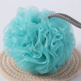 LARGE BATH FLOWER FOAMING NET TWO COLOR BATH POUF_CWMM3335