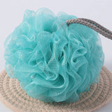 LARGE BATH FLOWER FOAMING NET TWO COLOR BATH POUF_CWMM3335