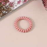 Cwaha1379_Simple Frosted Phone Cord Hair Tie