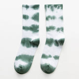 SIMPLE TIE DYED HIGH TOP SOCKS_CWMS0263