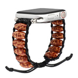 IWATCH9 WOODEN BEADS WAX ROPE STRAP APPLE WATCH9 1_CWWW0046