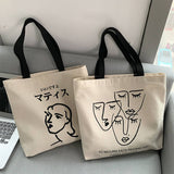 ONE SHOULDER LARGE CAPACITY PRINTED CANVAS BAG_CWAB2192