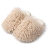 HOME FUR CAP TOE CANDY COLOR COTTON SLIPPERS_CWSHS0833