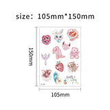 PINK BARBIE STYLE HOLOGRAPHIC TATTOO STICKERS_CWMM8369